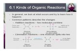 Ch 6  -- Organic Reactions