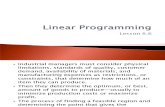 Ch6 - Linear Programming