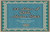 33 Letters of Qibla Hadrat Sahib