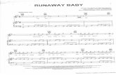 Runaway Baby - Voz, Cifras e Piano