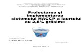 Proiectarea Si Implementarea HACCP Iaurt