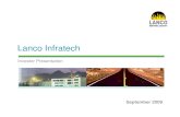 Lanco Infratech - Investor Presentation 09