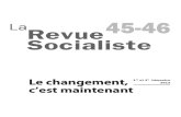 La Revue socialiste n°45-46 Le changement c'est maintenant