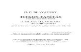H. P. BLAVATSKY : TITKOS TANÍTÁS IV.