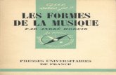 Hodeir, André - Les Formes de la Musique
