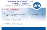 ISPE GCLP COP TraceabilityRawDataPresentation