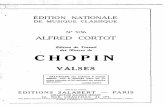 Chopin - Valses (Edition Cortot)