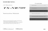 Onkyo TX-NR709 Manual