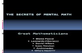 Mental Math Secrets Presentation 13-07-03
