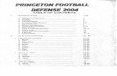 2004 Princeton 33 Defense