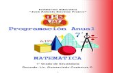Programación Curricular Anual - 1º - Matemática