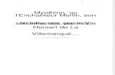 Vicomte Hersart de la Villemarqué: Myrdhinn, l'Enchanteur Merlin...