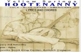 Hootenanny Songbook 030913