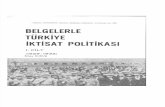 Belgelerle Türkiye İktisat Politikası 1. cilt