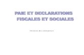 Paie,Declaration Fiscal