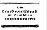 Nationalpolitische Aufklaerungsschriften Heft 10 - Die Landwirtschaft Im Deutschen Aufbauwerk (1942, 32 S., Scan, Fraktur)