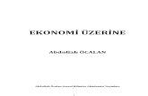 Abdullah Öcalan-Ekonomi Üzerine