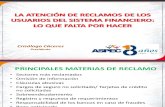 ASPEC 2012 Atención de los Reclamos Financieros Crisologo Caceres _ ASPEC