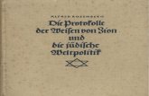 Rosenberg, Alfred - Die Protokolle Der Weisen Von Zion Und Die Juedische Weltpolitik (6. Auflage 1933, 143 S., Scan, Fraktur)