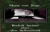 STEINER  ÜBER  DEN  SELBSTMORD - Marie von Nagy