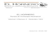 Revista El Hornero, Volumen 3, N° 2. 1923.