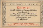 Danserye 1551 Heft II Tielman Susato