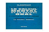 Mathématiques Classiques Calcul Mental et Calcul Oral (Livret 1 et 2) Madelain 1963