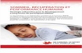 Sommeil Recuperation Et Performance Humaine