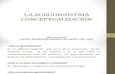 Presentacion La Agroindustria Conceptualizacic3b3n