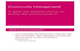 Présentation "Community Management 101" -  - Lyon - avril 2012