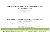 Bilinguismo y Lenguas en Contacto