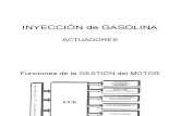 INYECCIÓN de GASOLINA ACTUADORES preparación