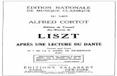 Cortot - Liszt - Dante Sonata