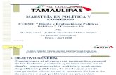 "Diseño y Evaluación de Políticas Públicas", El Colegio de Tamaulipas.