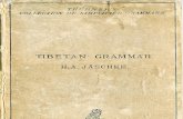 얘쉬케, 티베트어 문법 Jäschke, Tibetan Grammar (1883)