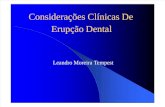 Considerações Clínicas De Erupção Dental