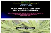 Lecture 24 - Anthraquinone Glycosides