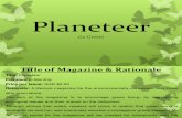 Planeteer Magazine Presentation