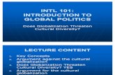 INTL 101 Cultural Globalization II