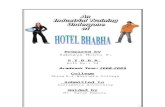 BHABHA HOTEL MBA Project Report Prince Dudhatra