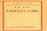 Backe Herbert - La fin du libéralisme (1942)