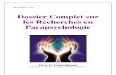 Dossier Complet Sur Parapsychologie