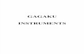 Gagaku Instruments
