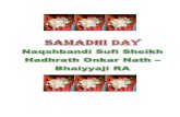 Samadhi Day Naqshbandi Sufi Onkar Nath - Bhaiyyaji Ra