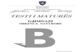 Testi B Gjimnazi Natyror Qershor 2010