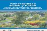 Vulnerabilidad Actual y Futura y Medidas de Adaptacion en La Cuenca Del Mantaro