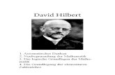 Hilbert, Vier Abhandlungen
