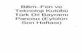 Bilim-Fen ve Teknoloji Kulübü Türk Dil Bayramı Panosu