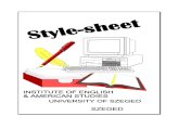Style Sheet, IEAS, 2008