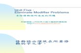 Clarity 05:Eliminate Modifier Problems (去除修飾語所造成的問題)